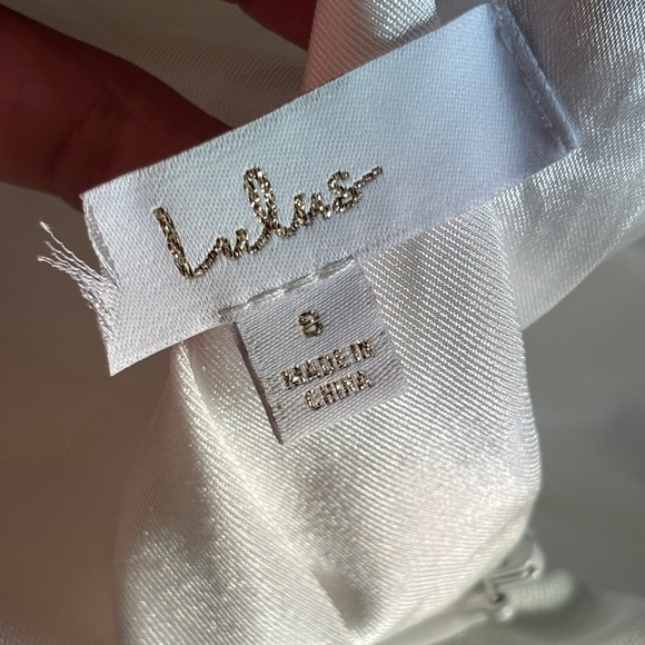 ❗️Lulu’s Choose Your Love White Surplice Sleeveless Maxi Dress - Picture 7 of 8